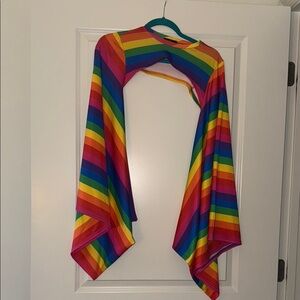 Colorful Rainbow Striped Top